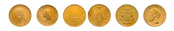 12 Goldmünzen Europa. Dabei 4 x Deutsches ... 