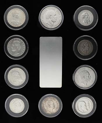 24 Silbermünzen des Deutschen ... 