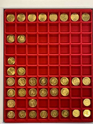 38 Goldmünzen Österreich. Dabei ... 