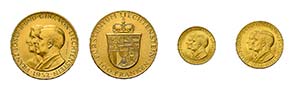 12 Goldmünzen Liechtenstein. Dabei 3 x 25 ... 