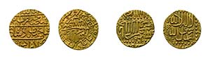 Zwei prächtige Goldmünzen aus Indiens ... 