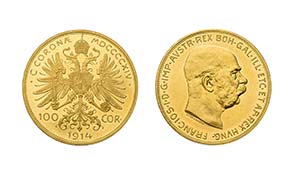 Franz Joseph I. 1848 - 1916, 100 Kronen 1914 ... 