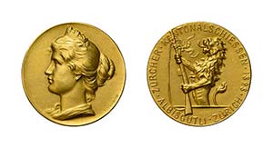 Zürich, Goldmedaille 1898. ... 