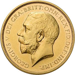 George V, 1910-1936. 2 Pounds ... 