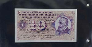 Kleine Partie Banknoten Schweiz. ... 