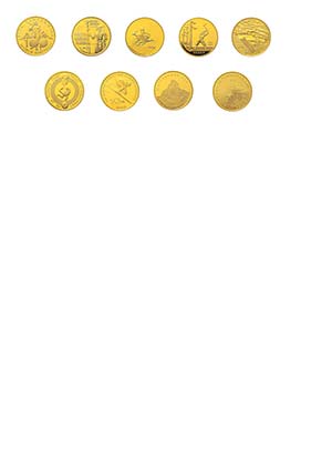 35 x 50 Franken Gold-Gedenkmünzen Schweiz ... 