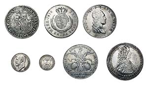 Partie Münzen Europa. Dabei u.a. Taler 1812 ... 