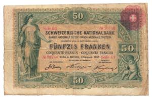 Interimsnote zu 50 Franken vom 1. ... 