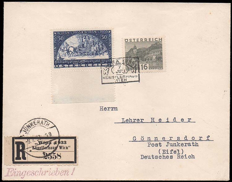 AUSTRIA - WIPA 1933. Lettera ... 