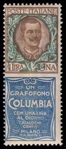 1 LIRA COLUMBIA. Il francobollo ... 