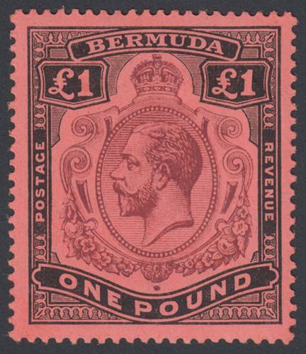 KING GEORGE V, £1 purple and ... 