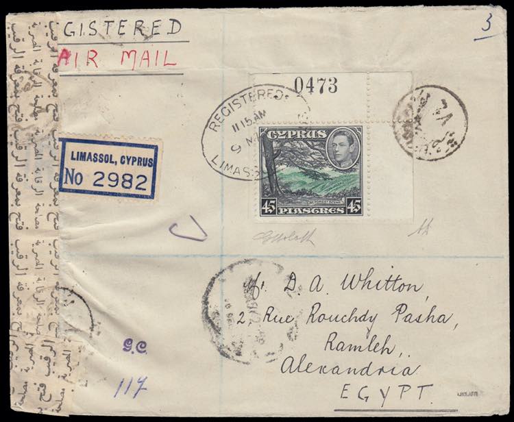 1934 REGISTERED MAIL. From ... 
