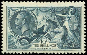 1934 GEORGE V, 2s./6d. + 5s. + ... 