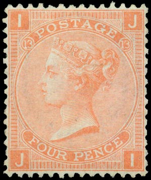 1865 VICTORIA, 4d. -JI- (S.G. 94). ... 