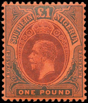 SOUTHERN NIGERIA, GEORGE V £.1 ... 