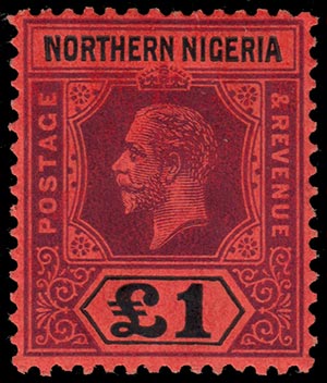 NORTHERN NIGERIA 1912, Cpl. set of ... 