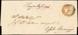 LOMBARDO VENETO, lettera del 1861 cpl.di ... 