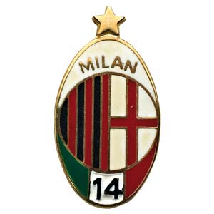 A.C. MILAN 1994, distintivo ovale in oro ... 