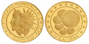 U.S.A. 1994, medaglia celebrativa in oro ... 