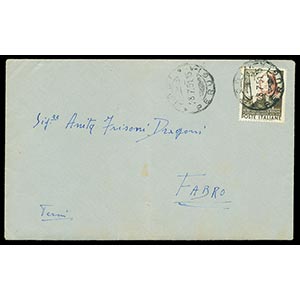 PERUGINO, francobollo da L.20 (n.668) ... 