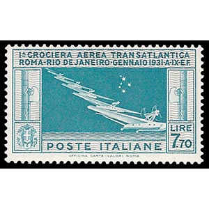 CROCIERA ITALIA BRASILE, il francobollo da ... 
