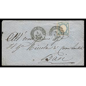 Lettera da Napoli per Bari il 4 maggio 1861 ... 