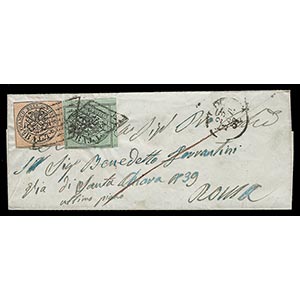 Lettera spedita il 23 settembre 1857 per ... 