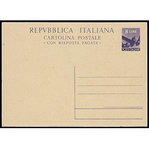 REPUBBLICA ITALIANA - MARTELLO  L.8+L.8. ... 