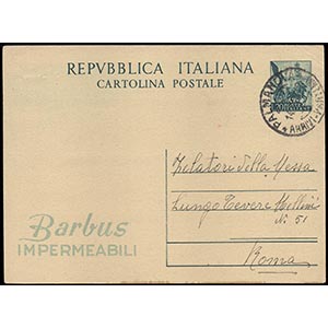 REPUBBLICA ITALIANA - BARBUS IMPERMEABILI. ... 