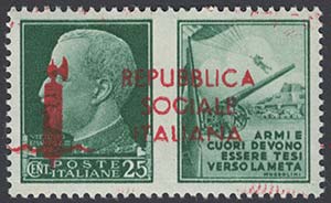 PROPAGANDA DI GUERRA. Serie di 4 francobolli ... 