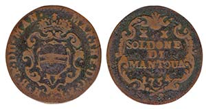 MANTOVA. Lotto composto dal SOLDO 1736 (MIR ... 
