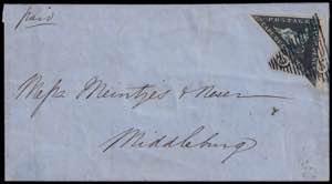 4 PENCE. Lettera spedita il 5 aprile 1855 da ... 