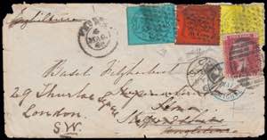 1869 READDRESSED PAPAL STATE. Envelope ... 