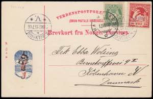 SPITZBERGEN. Postal card with Spitsbergen ... 