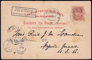 SPITZBERGEN. Post card to Lynn (USA) with ... 