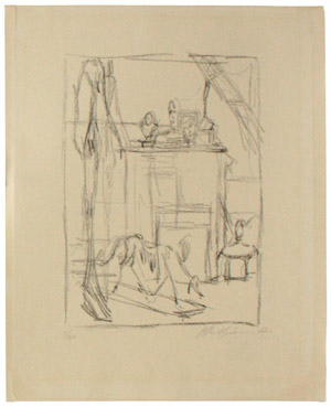 GIACOMETTI ALBERTO (1901-1966). Litografia ... 