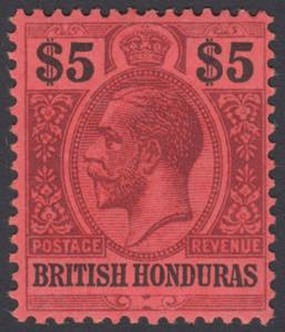 KING GEORGE V, $5 purple and ... 