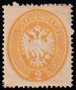 IV EMISSIONE. 1863 stemma austro-ungarico e ... 