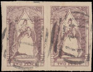 1854 QUEEN ON THRONE. 2d , used, ... 