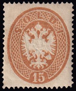 IV EMISSIONE. 1863 stemma austro-ungarico e ... 