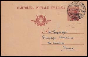 1923. Cartolina postale da 30 centesimi ... 