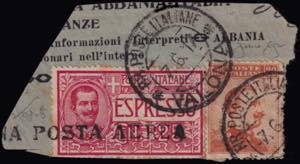 1917 VALONA-BRINDISI. Fragment of commercial ... 