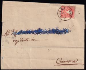 PIADENA (CO). Letter sent to Cremona on 2 ... 