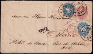 POSTAL STATIONERY 1858/67. Lot of 7 with ... 