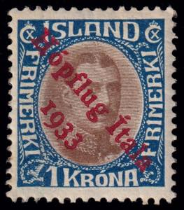 HOPFLUG ITALA 1933. Complete set of 3 stamps ... 