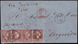 KINGDOM 1855. Cover to Arequipa with two ... 