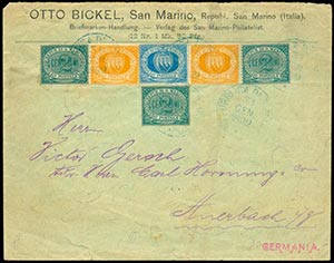 SAN MARINO - TRICOLORE del 1892 diretta in ... 