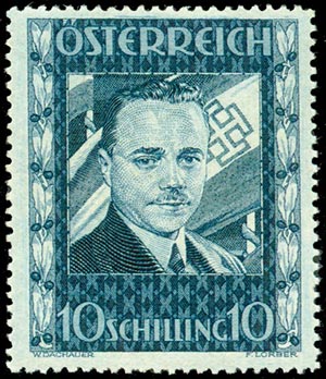 AUSTRIA - DOLLFUSS, francobollo da 10 s.del ... 