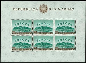 SAN MARINO - FOGLIETTO Europa Unita (n.23), ... 