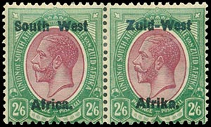 SOUTH WEST AFRICA 1923, GEORGE V. 1/2d. + ... 